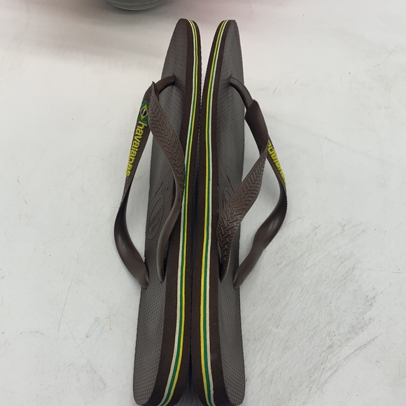 Havaianas Brazil Brown Flip Flop Sandals Size EU 45/46 US 10/11 FFT5091A - Picture 6 of 7